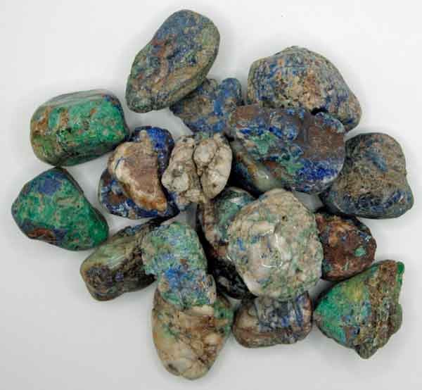 Azurite with Malachite