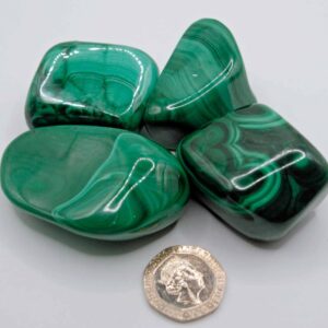 Large Malachite Tumbled Stones