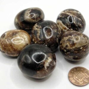 Black Opal Tumbled Stones
