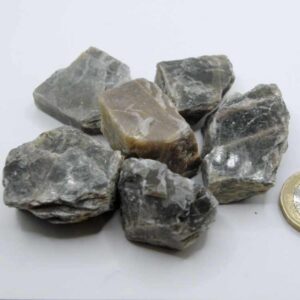 Rough Black Moonstone