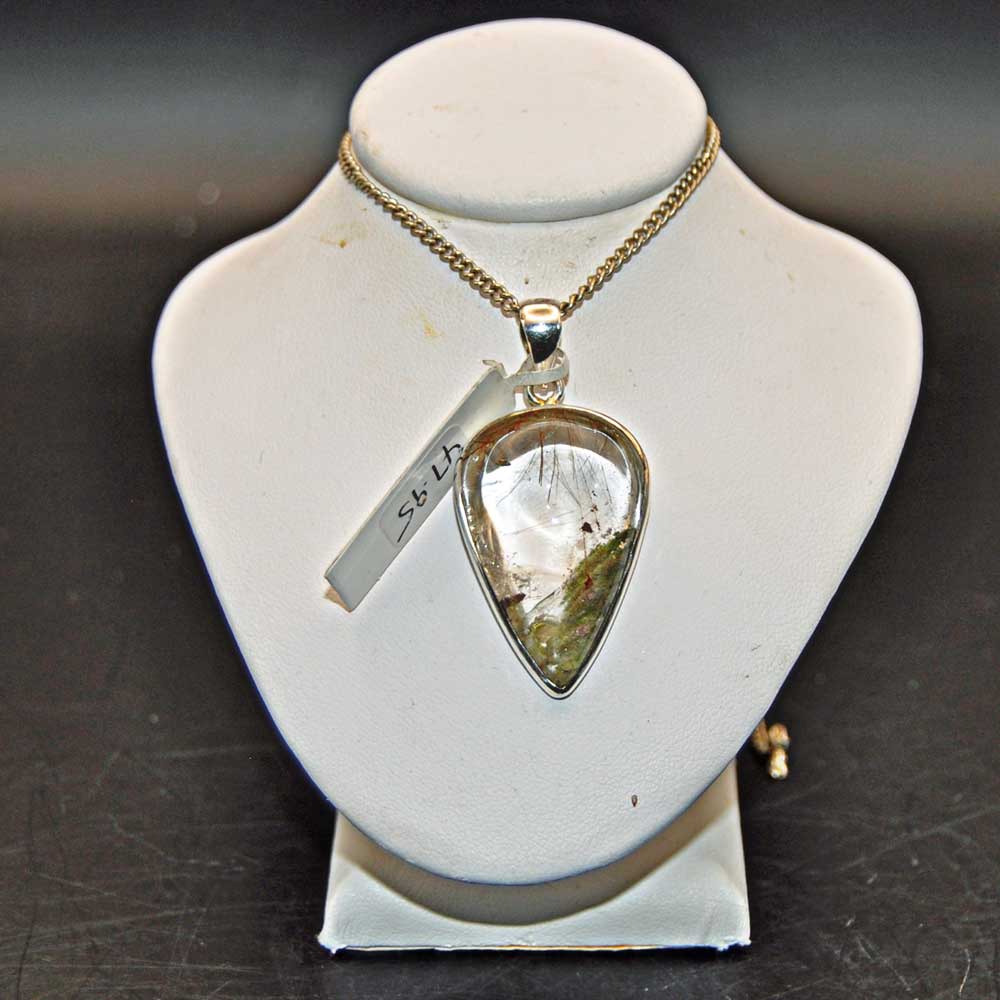 Lodolite Quartz Pendant