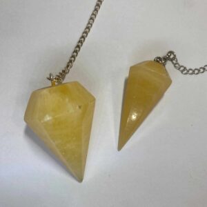 Orange Calcite Pendulum