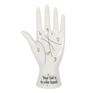 Ceramic palmistry Hand Ornament
